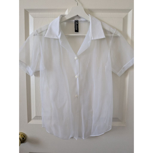 Halloween School girl costume with sheer tee size medium - Picture 5 of 9